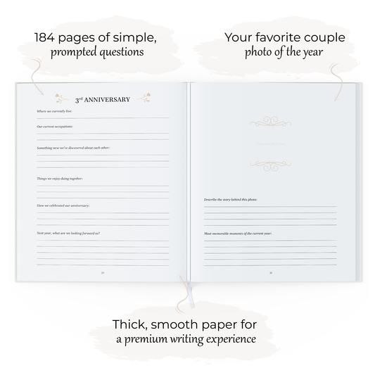 THE STORY OF US Anniversary Journal - Taupe