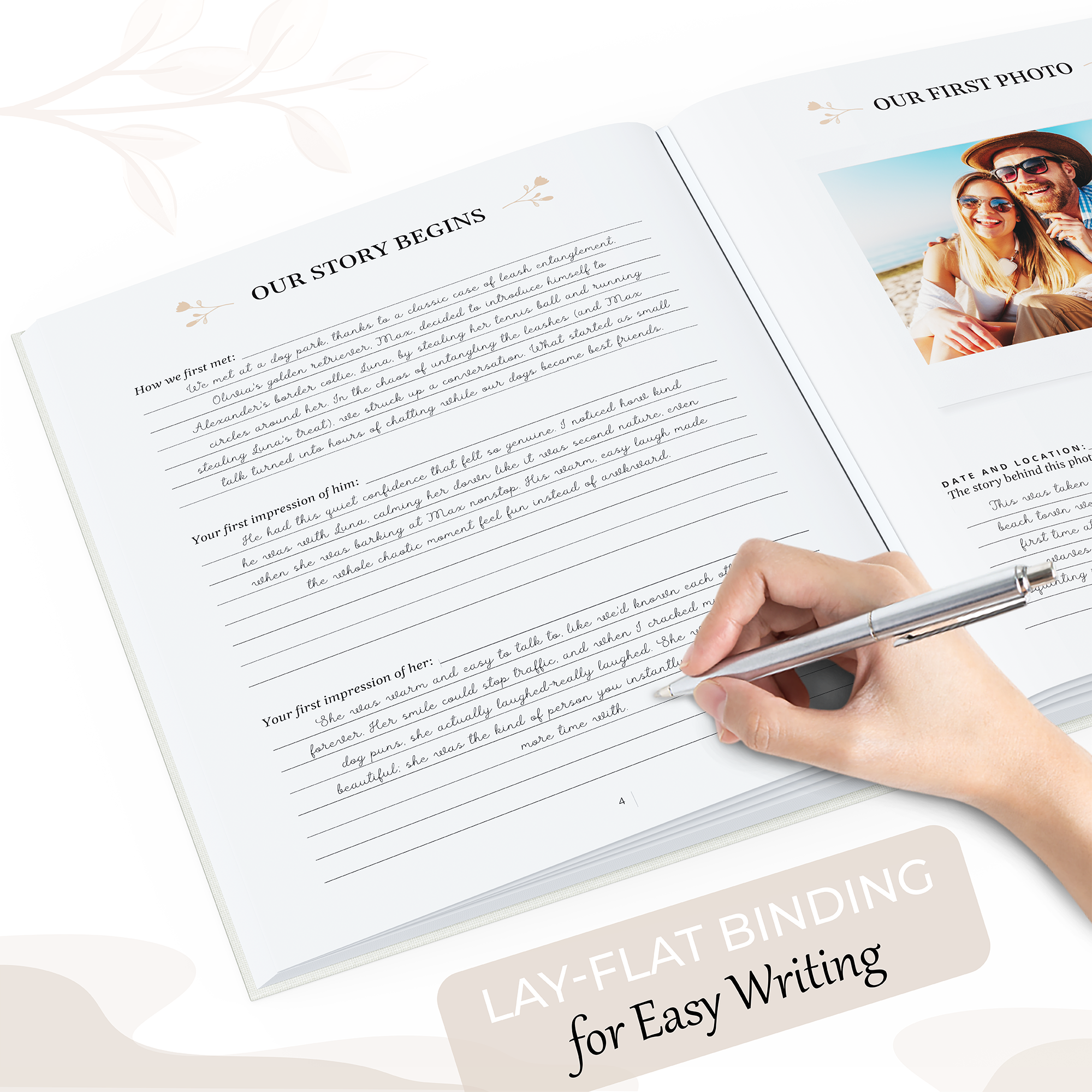 The Story of Us - Anniversary Journal Taupe